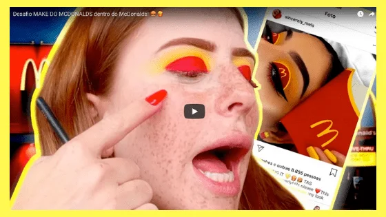 MAKE INSPIRADA NO MC DONALD`S? MARI MARIA FEZ! CONFIRA: