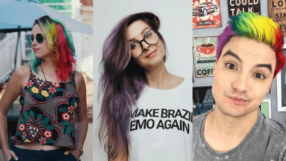 #CabeloColorido: 8 influenciadores para seguir e se inspirar