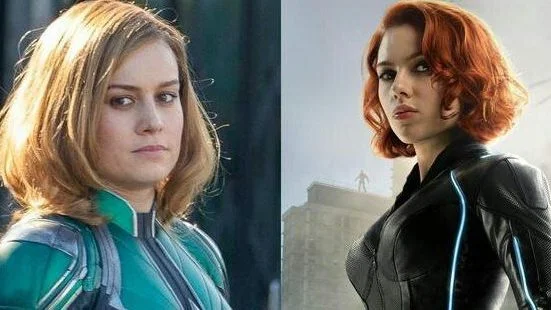 Brie Larson e Scarlett Johansson usam Joias do Infinito na première de 'Vingadores'