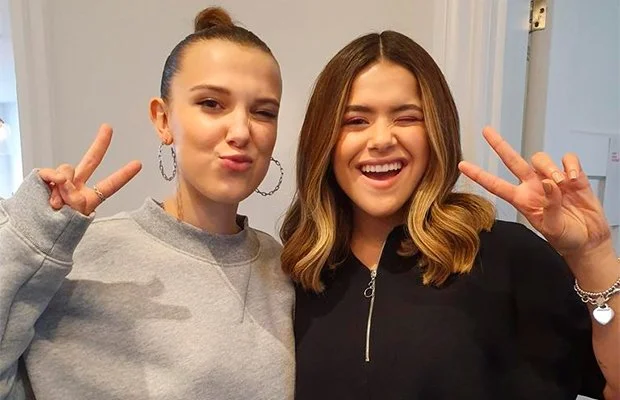 Encontro épico! Maisa conhece Millie Bobby Brown em Londres