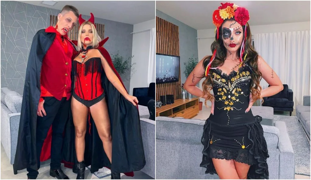 Influencers arrasam na fantasia em festa de Halloween na Disney