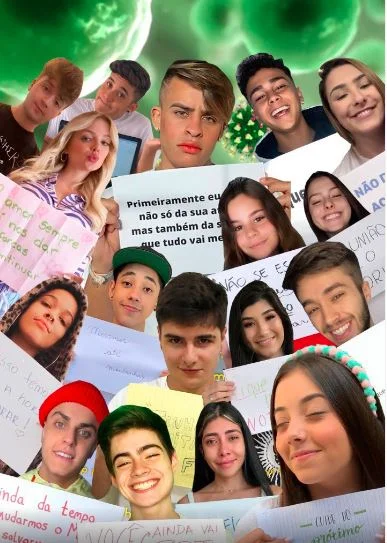 Influencers se unem em vídeo para conscientizar fãs sobre o coronavírus