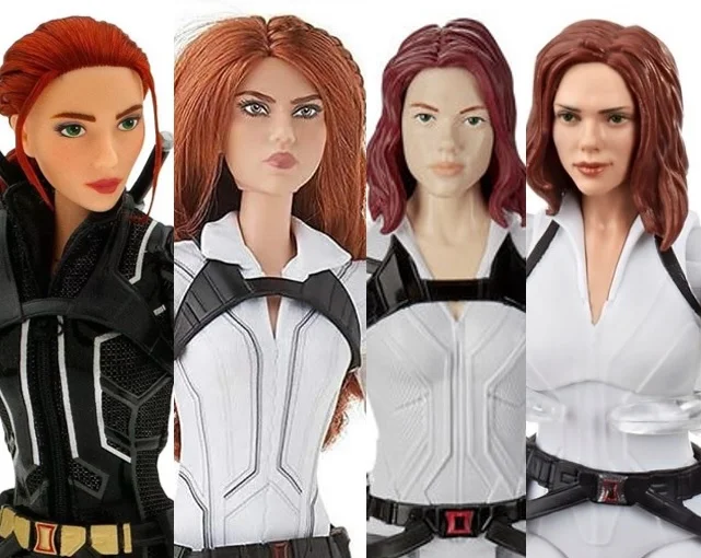 Viúva Negra virou várias versões diferentes de bonecas