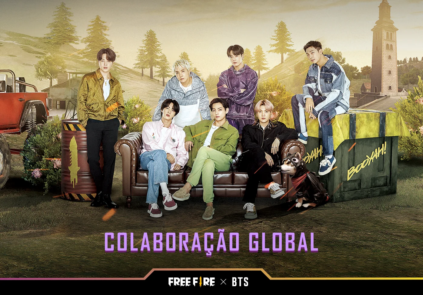 OMG! BTS se junta à equipe do Free Fire para uma série de parcerias e eventos