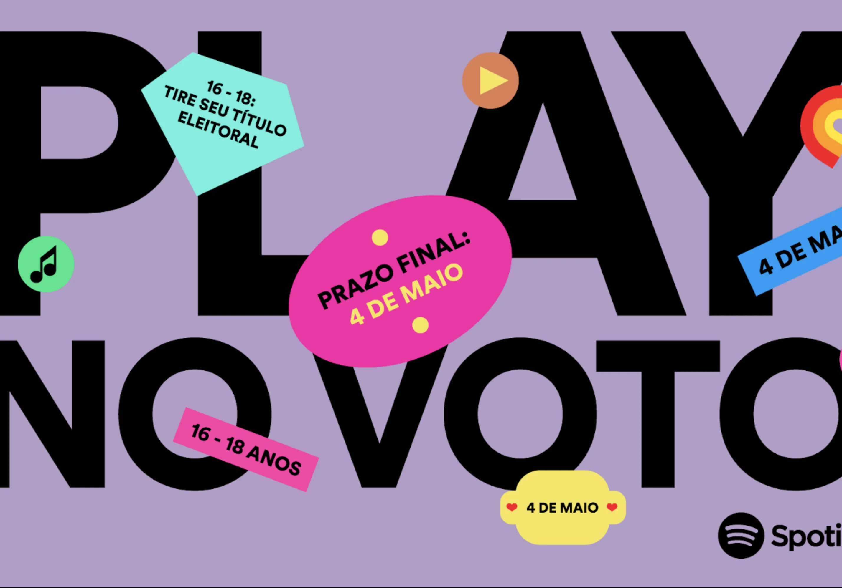 Spotify lança campanha ‘Play no Voto’ para incentivar jovens a tirar o título de eleitor