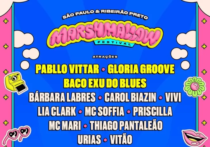 Marshmallow Festival está de volta para segunda edição com Gloria Groove e Pabllo Vittar