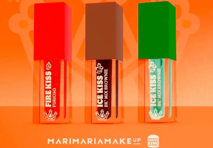 Burger King e Mari Maria Makeup criam combo com glosses exclusivos