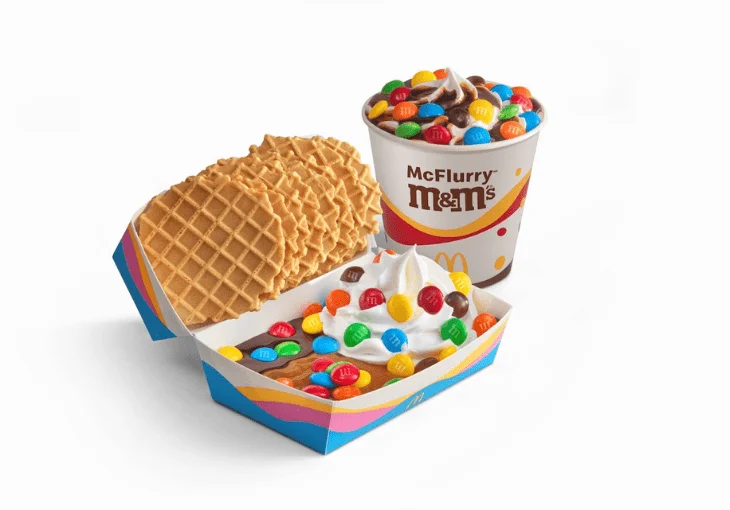 Méqui e M&M’S inovam em sabor e formato de nova sobremesa