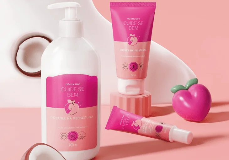O Boticário apresenta linha ‘Cuide-se Bem Doçura na Pessegura’