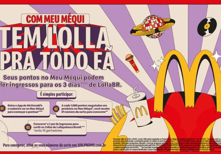 Méqui leva fãs para o Lollapalooza 2025 em promoção exclusiva