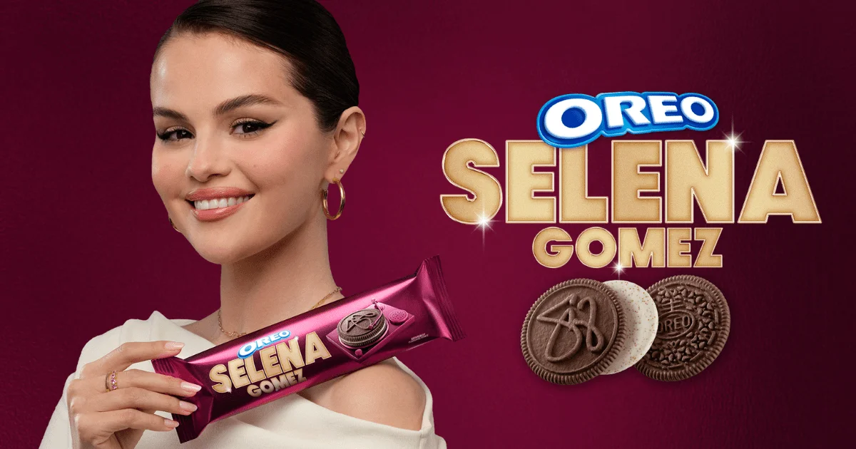 Chegou o Oreo Selena Gomez: sabor novo, remix secreto e prêmios incríveis