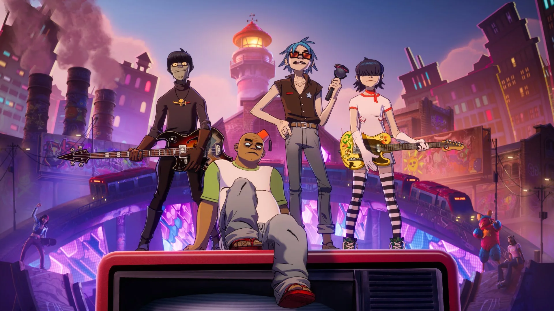 Gorillaz chega ao palco do Fortnite Festival com estreia exclusiva