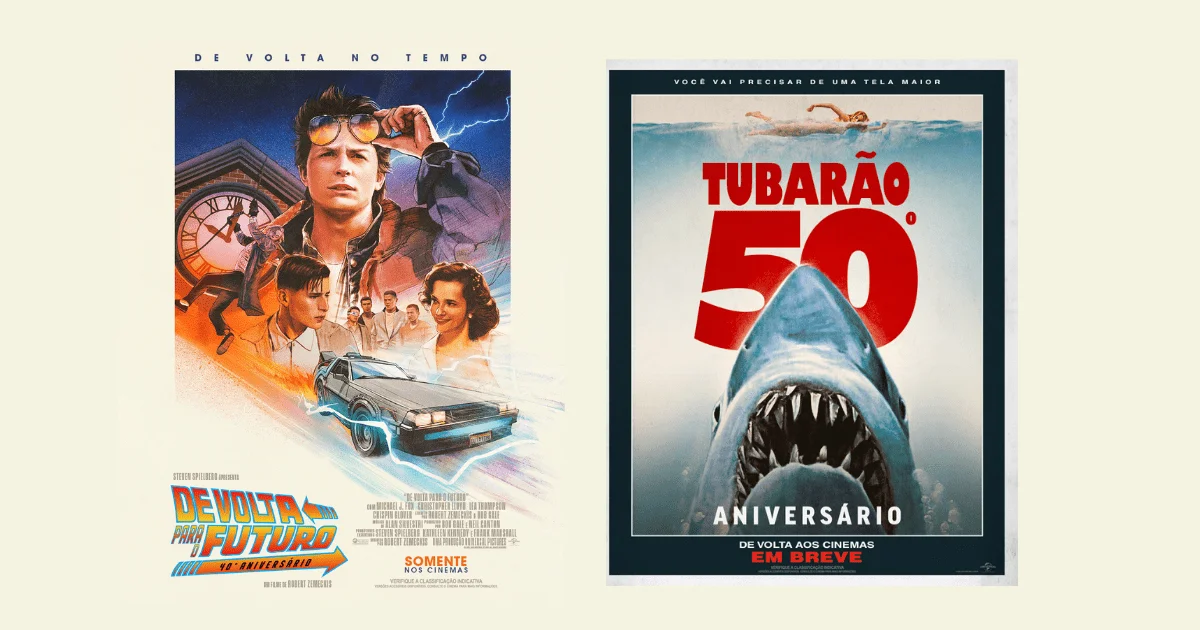 ‘De Volta para o Futuro’ e ‘Tubarão’ retornam aos cinemas. Confira as datas!