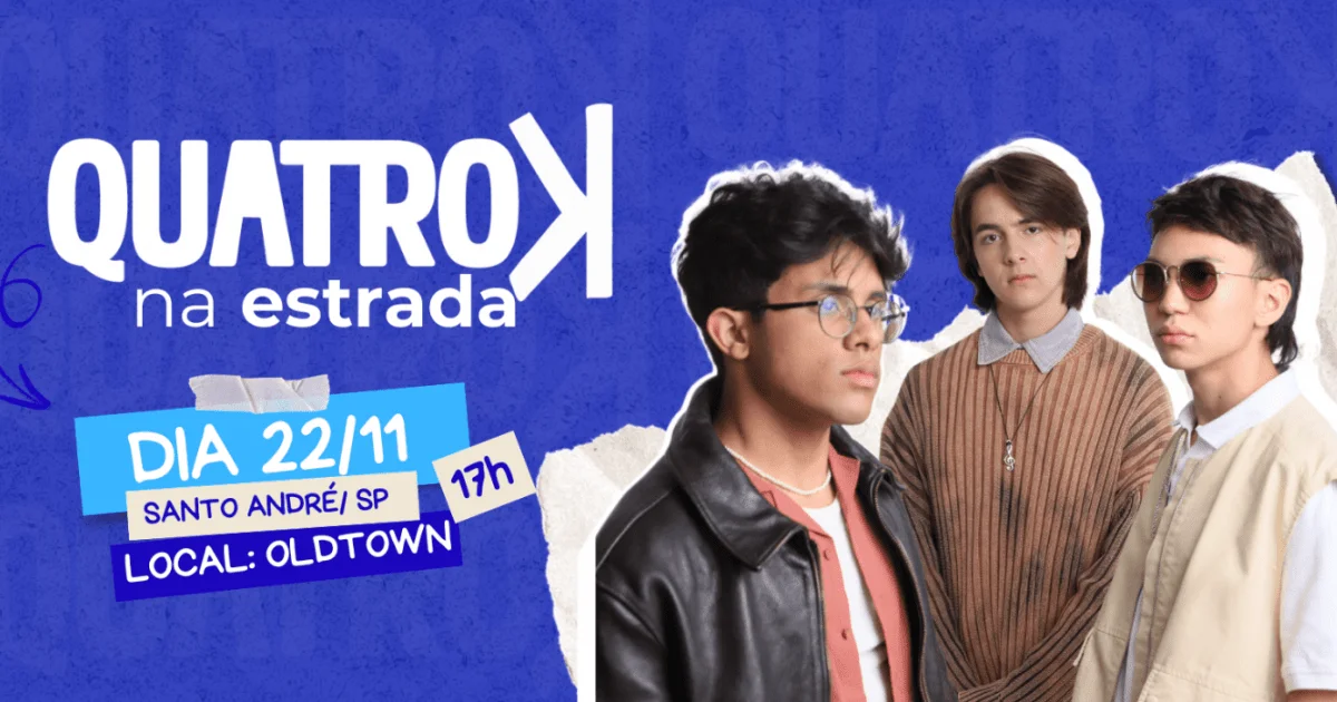 QuatroK leva nova turnê a São Paulo neste sábado com show cheio de surpresas