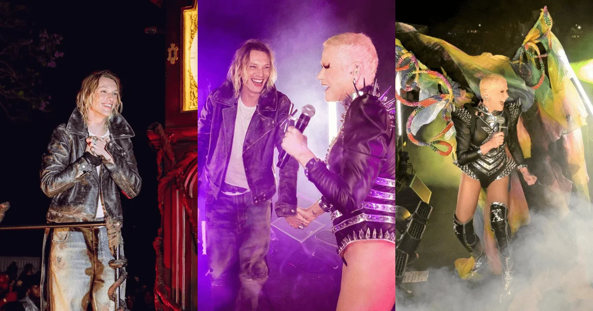 Parada Estranha: Netflix uniu Xuxa e Jamie Campbell Bower de ‘Stranger Things’ em evento gratuito em São Paulo