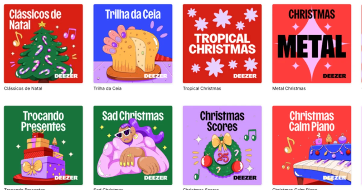 Deezer entra no clima natalino e garante a trilha sonora perfeita para as festas de fim de ano