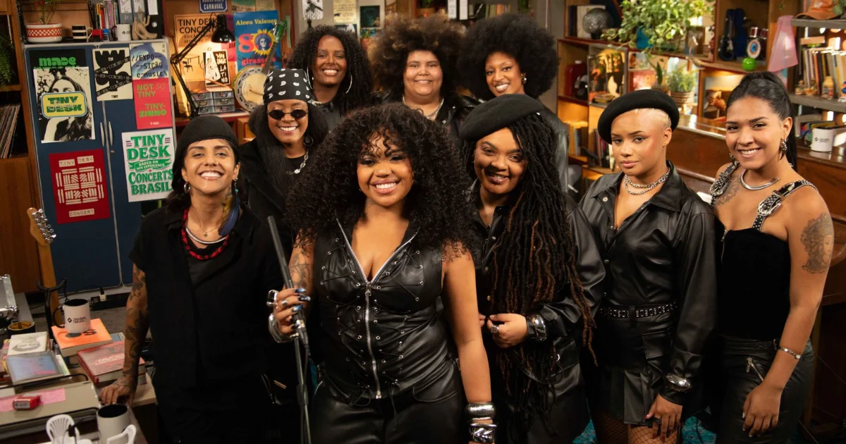 Duquesa brilha no Tiny Desk Brasil com banda 100% feminina e negra
