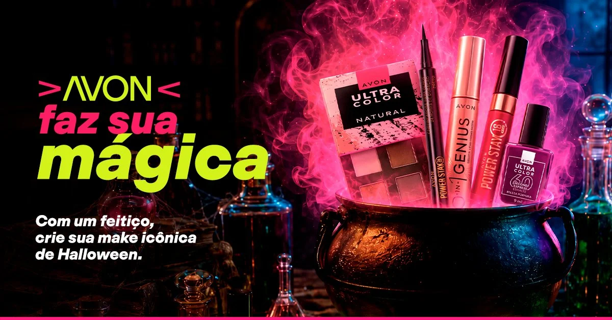 Campanha Avon Faz Sua Mágica de maquiagem de Halloween 2026