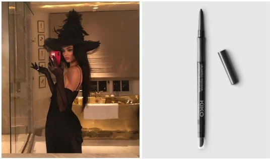 Look de bruxa para o Halloween e o Unlimited Precision Eyeliner and Kohl da KIKO Milano