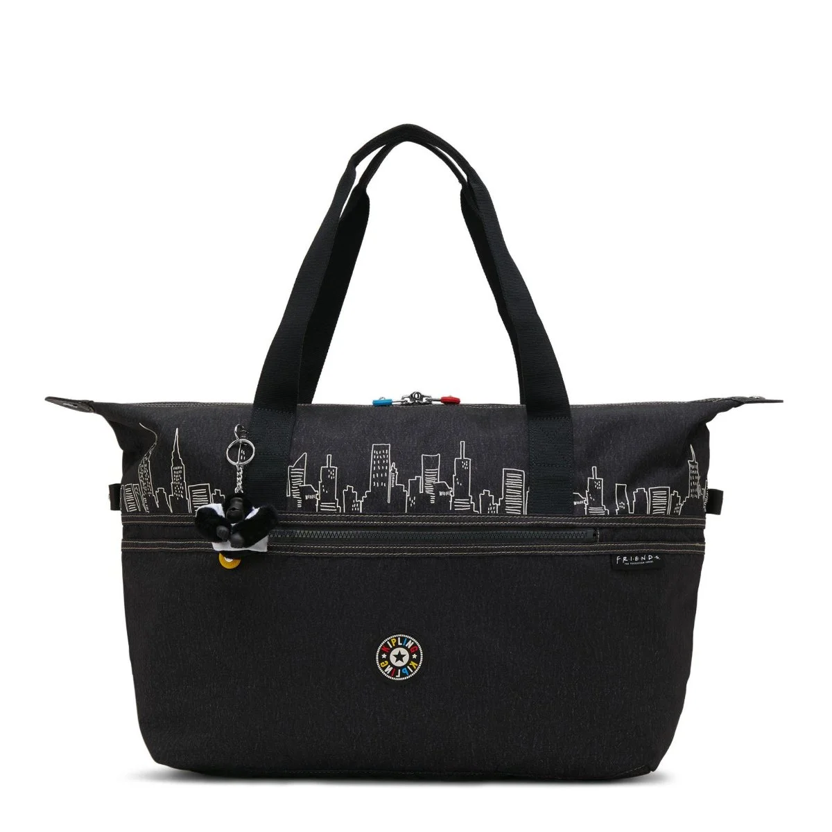 Bolsa Art M Kipling x Friends Skyline Black