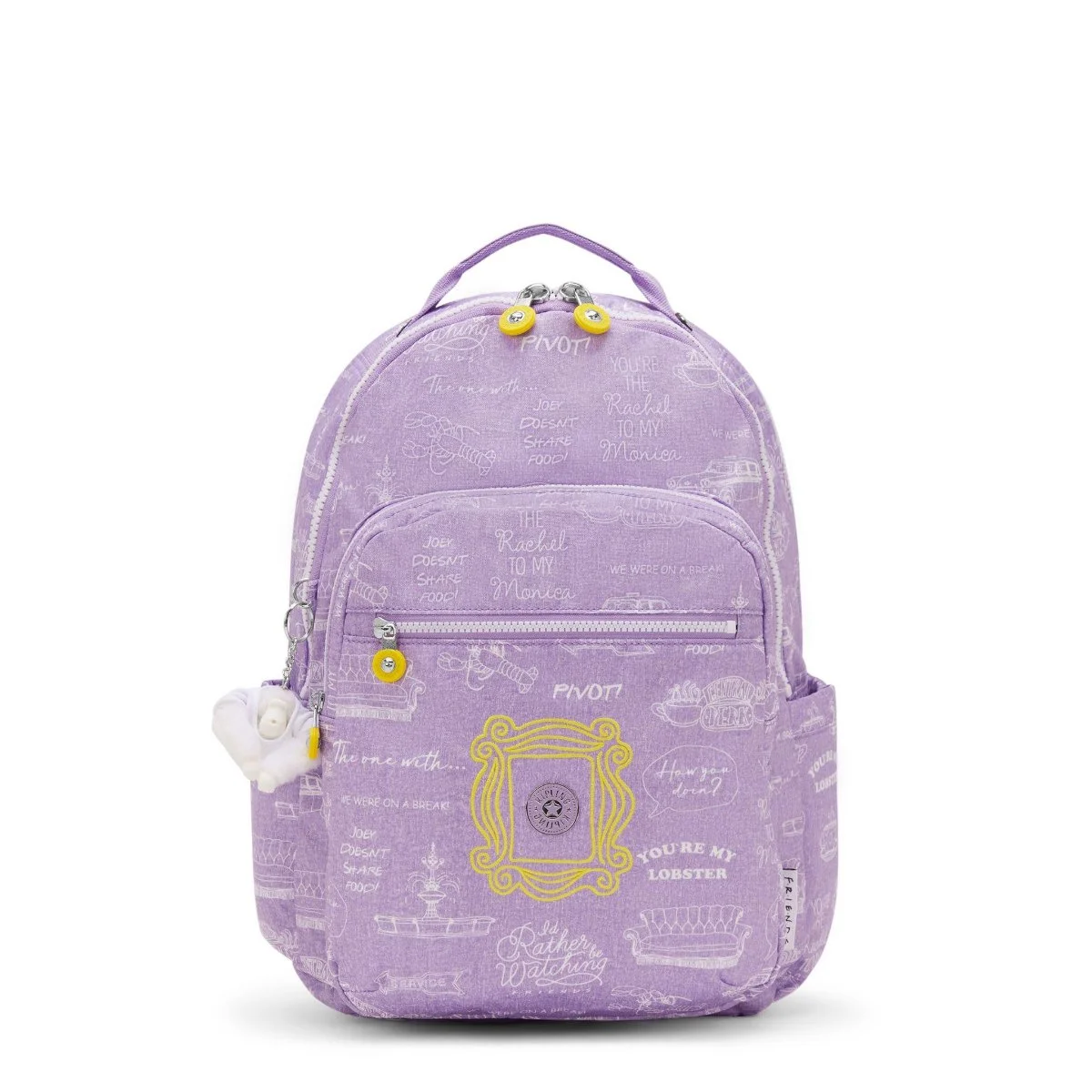Mochila Seoul Lap Kipling x Friends lilás