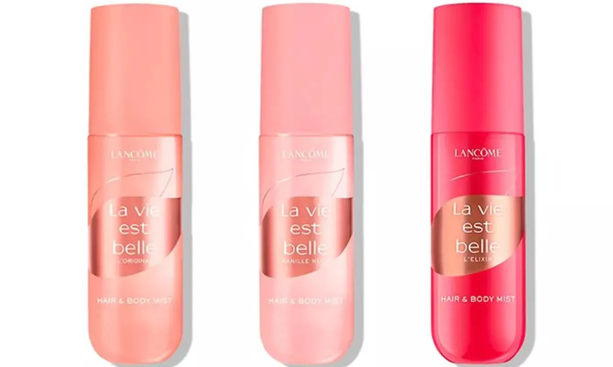 Os tr&ecirc;s La Vie Est Belle Hair & Body Mists da Lanc&ocirc;me: L&rsquo;Original, L&rsquo;Elixir e Vanille Nude