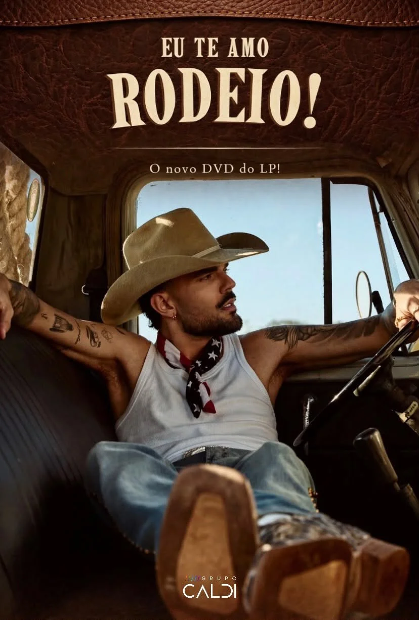 P&ocirc;ster oficial do DVD Eu Te Amo Rodeio, de Luan Pereira, gravado no Villa Country em S&atilde;o Paulo