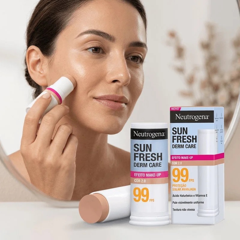 Protetor solar com cor Neutrogena Sun Fresh Bastão FPS 99