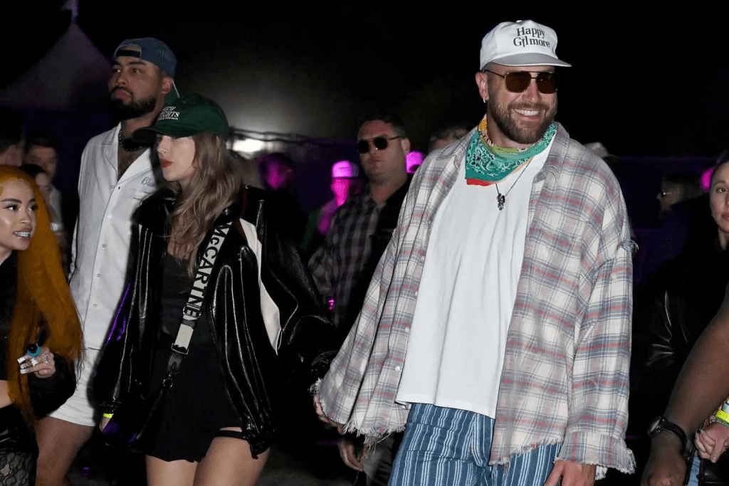 Taylor Swift e Travis Kelce geram cliques marcantes no 'Coachella'!