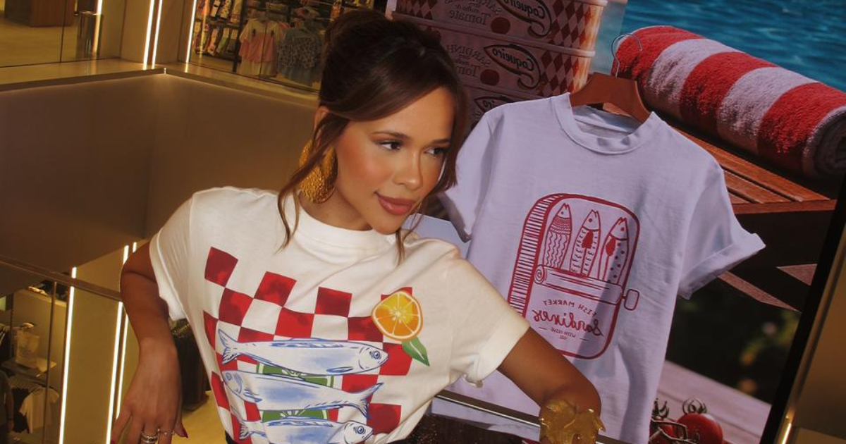 Laura Brito prestigia coleção Sardini Summer da C&A inspirado no verão europeu